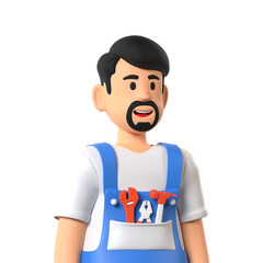 Engineer Professional Profession Profile 3D Avatar