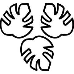 Monstera Leaf Icon