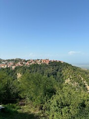 view from the top of the hill