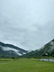 landscape with clouds