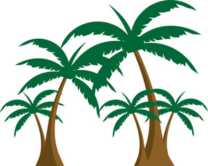 Coconut Tree, Palm Tree, Arecaceae Tropical Tree, Summer Beach Season