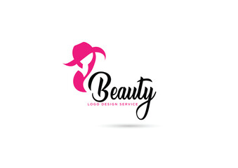 fashion beauty logo or Beauty Logo girl face logo