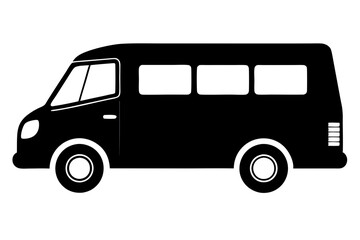 Van Silhouette vector illustration