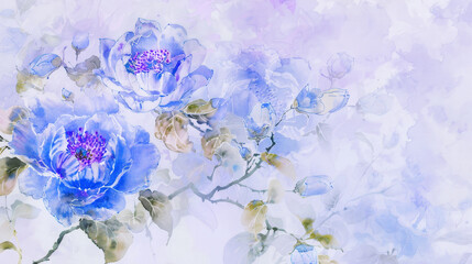 watercolor painting of flowers