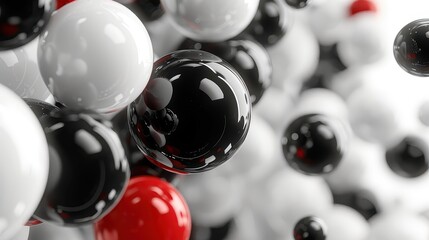 Colorful abstract spheres balls floating on a vibrant background wallpaper