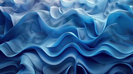Obraz premium 3D Abstract Wavy pattern Shape background metallic blue and orange