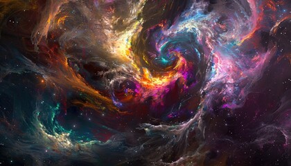 Cosmic Swirl of Color and Light