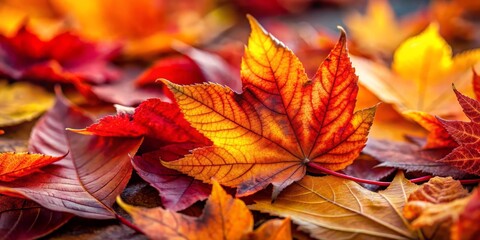 A rich assortment of colorful autumn leaves offers ideal space for seasonal text and designs. Capture the essence of fall and inspire creativity with