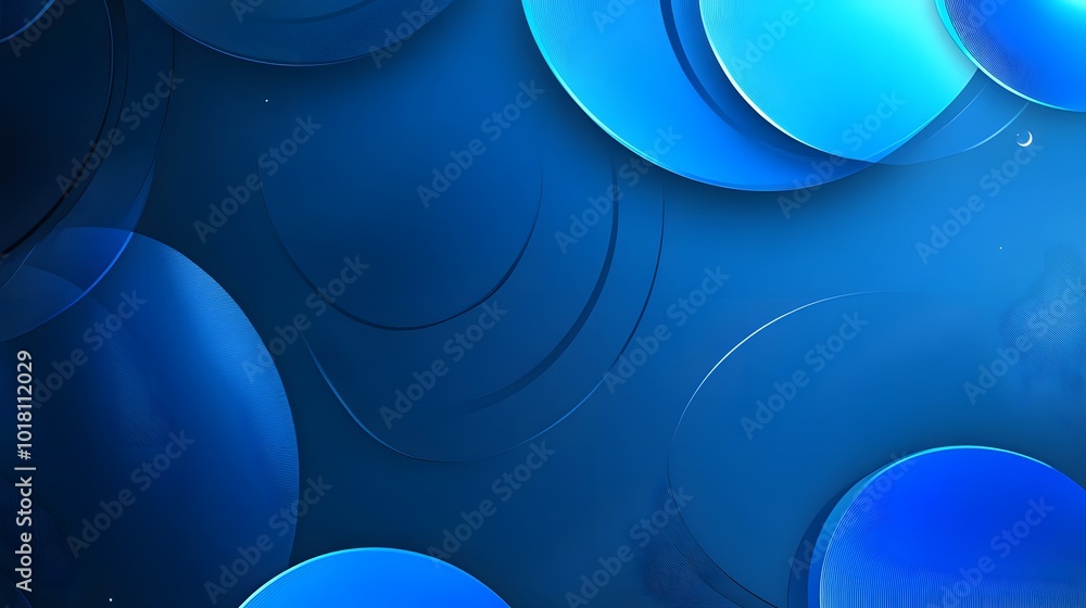 Poster abstract blue modern background with circle elements. digital technology concept. vector illustratio