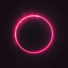 Obraz premium circle lens flare, circle pattern in dark background 