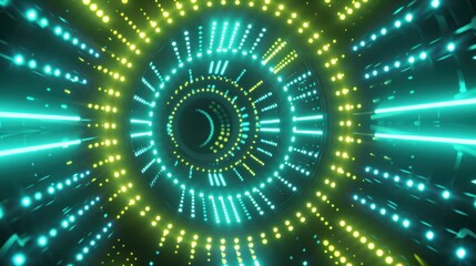 Obraz premium Neon Tunnel