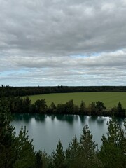 clouds over the lake