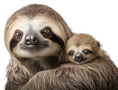 PNG Wildlife animal mammal sloth.