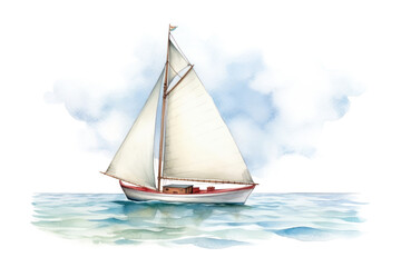 Fototapeta premium PNG Watercraft sailboat vehicle yacht.