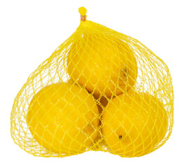 Lemons in a plastic net 