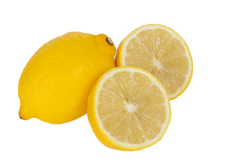 
Lemons, white background