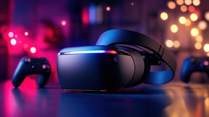 VR Headset and Controllers