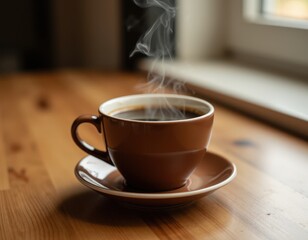 cup of coffee on table