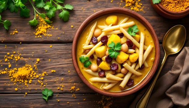 Thenthuk, Traditional Tibetan Noodle Soup with Meat and Vegetables (Tibetan Cuisine)