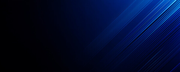 Obraz premium Blue gradient background, diagonal lines on the right side of the screen.