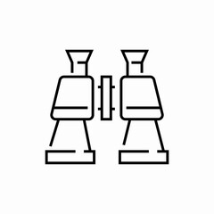 binoculars view icon sign vector
