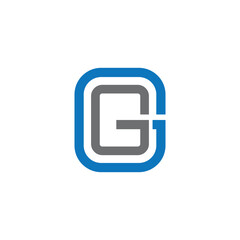 GG  logo design vector template, initial gg letter logo design.