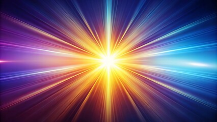 Fototapeta premium Centralized light ray design featuring generous blank space, perfect for artistic creations and visuals, enhancing communication and enhancing your