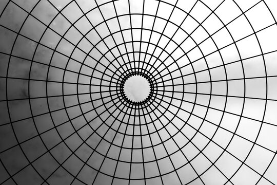 Radial metal framework