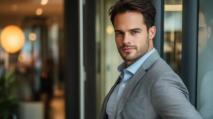 Naklejka premium Confident Man in Suit