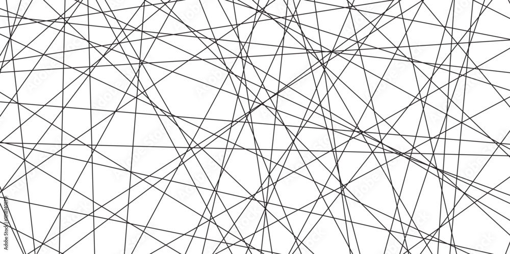 Aufkleber Abstract black lines with white background. Creative and geometric shape with luxury pattern and paper texture design. abstract background with stripes for website design Technology background.	