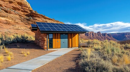 Solar Powered Cabin in the Desert