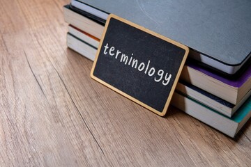 A chalkboard with the word 