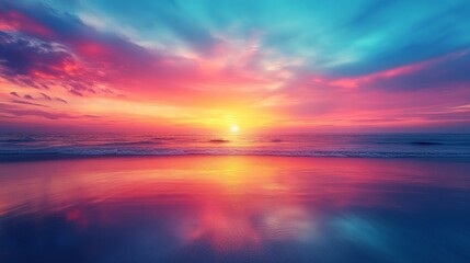 Naklejka premium Sunset Beach.