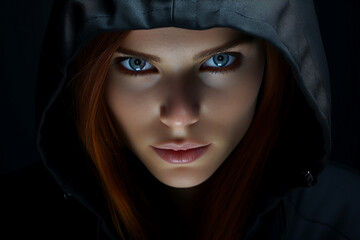 Generative AI illustration of secret agent spy person classic spy movie stylish action clothes scene