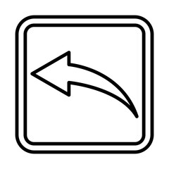 Shortcut Arrow line icon