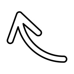 Rounded Arrow line icon