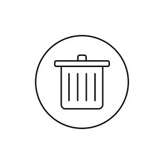 Trash icon, trash can icon, Account Icon