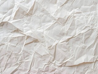 Obraz premium Minimalist Crumpled Paper Textured Background in Soft Neutral Tones for Craft and Stationery Mockups