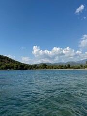tropical island in the sea