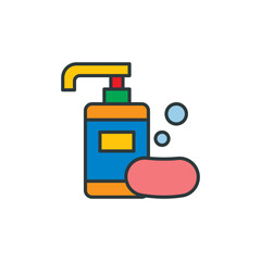 Soap icon vector design templates simple and modern concept