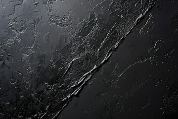 Obraz premium Abstract Black Textured Surface with Diagonal Line
