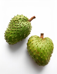 Soursop, isolated on a clean white background