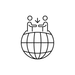 Icon of international cooperation, International Business icons