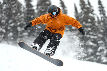 Freestyle snowboarder performing a clean backflip, showing off professional skills in midair snowboarding action