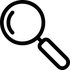 Simple vector icon magnifying glass