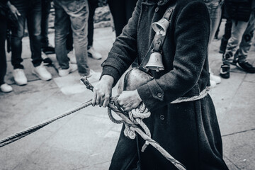 Typical Sardinian black masks