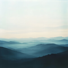 landscape with fog