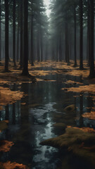 morning in the forest