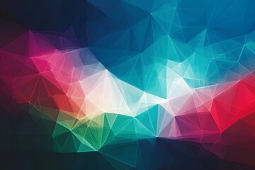 Obraz premium Abstract Geometric Background with Triangles Polygons and Bright Colors
