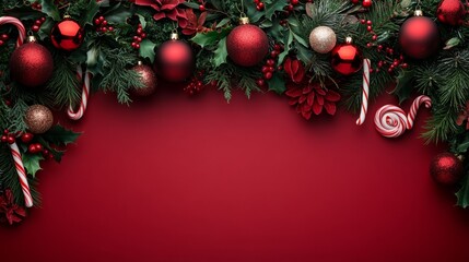 Christmas Ornament Border.